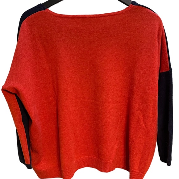 Maje color block Crewneck wool/cashmere blend - Picture 7 of 11